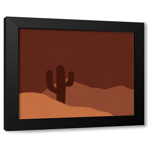 Earthen Landscape Black Modern Wood Framed Art Print by Louise, Gigi