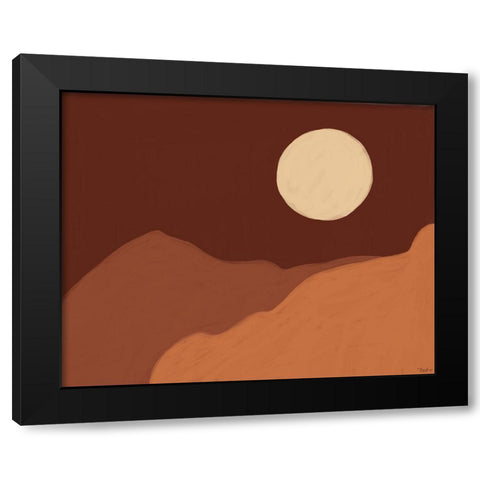 Earthen Landscape 2 Black Modern Wood Framed Art Print with Double Matting by Louise, Gigi