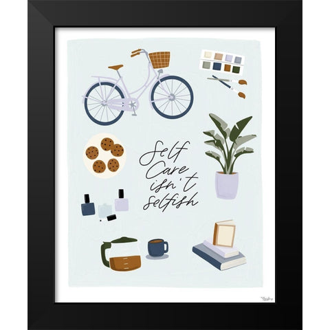 Isnt Selfish Black Modern Wood Framed Art Print by Louise, Gigi