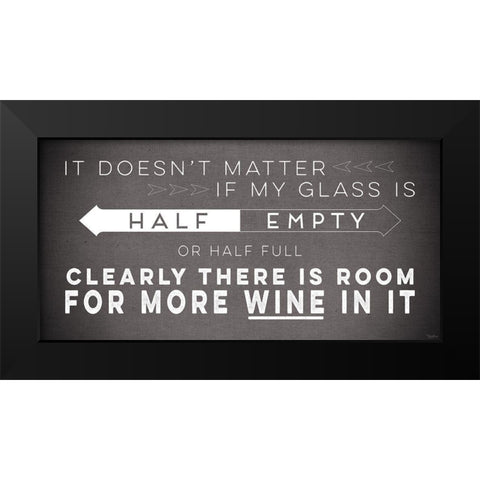Glass Gray Black Modern Wood Framed Art Print by Louise, Gigi