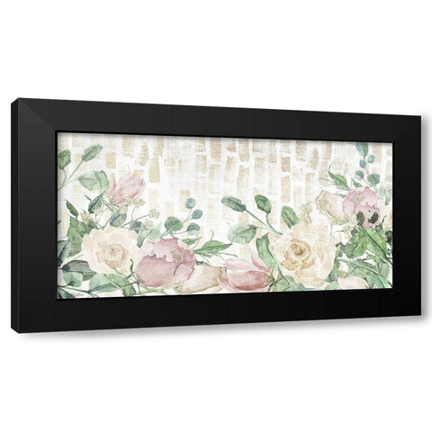 Neutral Flowers Black Modern Wood Framed Art Print with Double Matting by Louise, Gigi