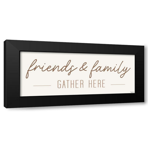 Friends Gather Black Modern Wood Framed Art Print by Louise, Gigi