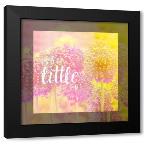 Little Things Black Modern Wood Framed Art Print with Double Matting by Louise, Gigi