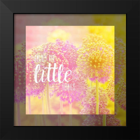 Little Things Black Modern Wood Framed Art Print by Louise, Gigi