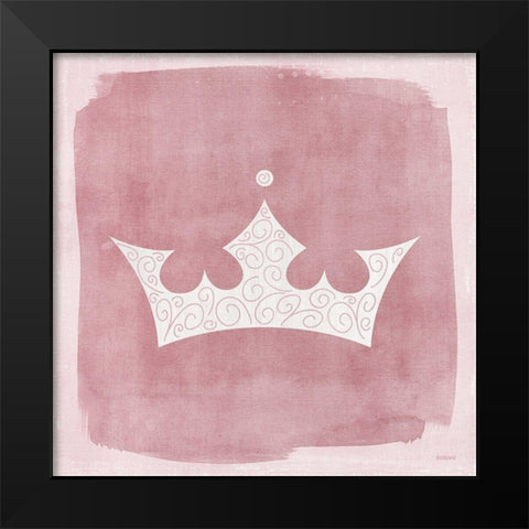 Crown Black Modern Wood Framed Art Print by Louise, Gigi