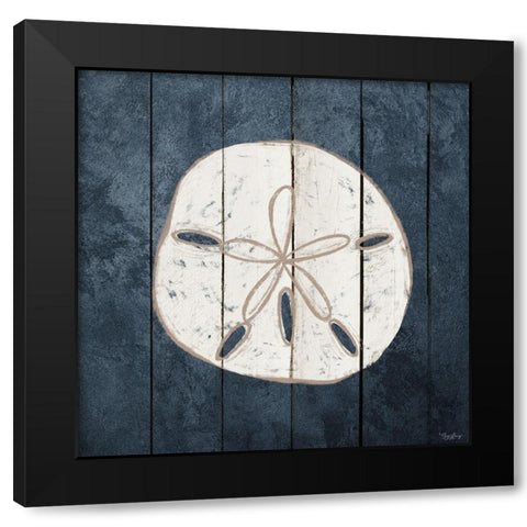 Dream Sand Dollar 2 Black Modern Wood Framed Art Print with Double Matting by Louise, Gigi