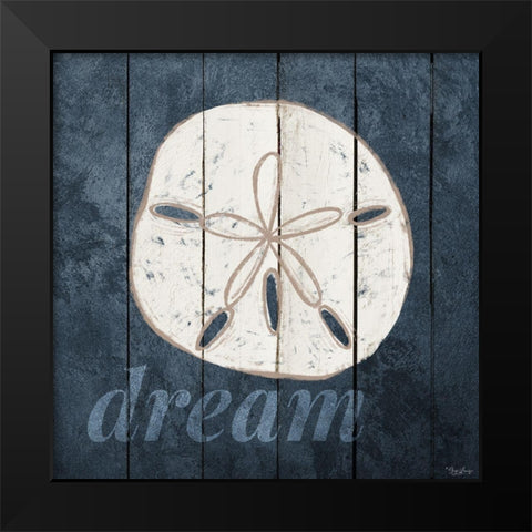 Dream Sanddollar Black Modern Wood Framed Art Print by Louise, Gigi