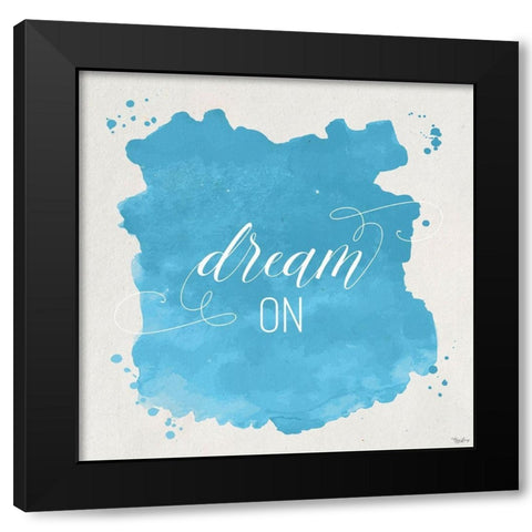 Dream On Black Modern Wood Framed Art Print with Double Matting by Louise, Gigi