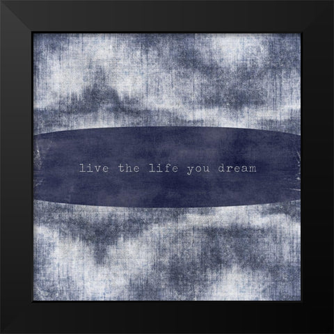 You Dream Black Modern Wood Framed Art Print by Louise, Gigi