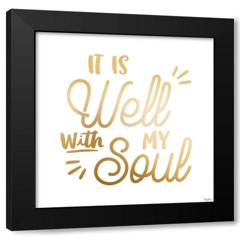 Well Soul Black Modern Wood Framed Art Print by Louise, Gigi