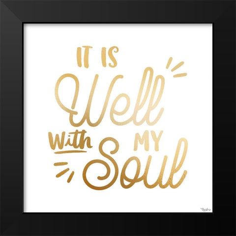 Well Soul Black Modern Wood Framed Art Print by Louise, Gigi
