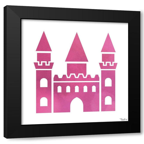 Castle Black Modern Wood Framed Art Print with Double Matting by Louise, Gigi
