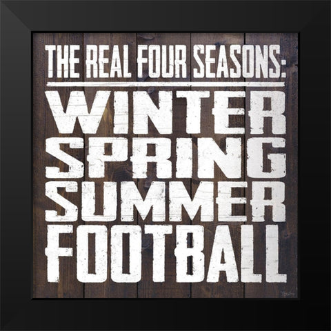 Four Seasons Black Modern Wood Framed Art Print by Louise, Gigi