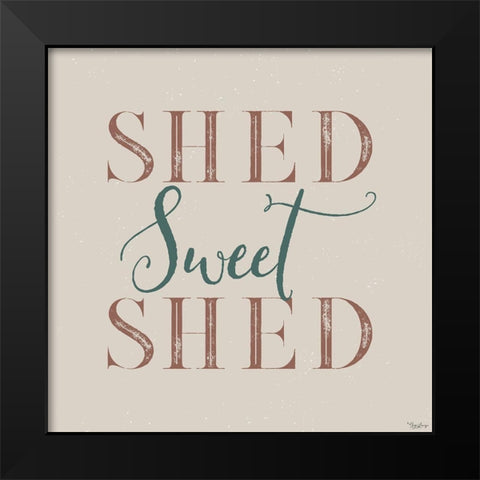 Sweet Shed Black Modern Wood Framed Art Print by Louise, Gigi