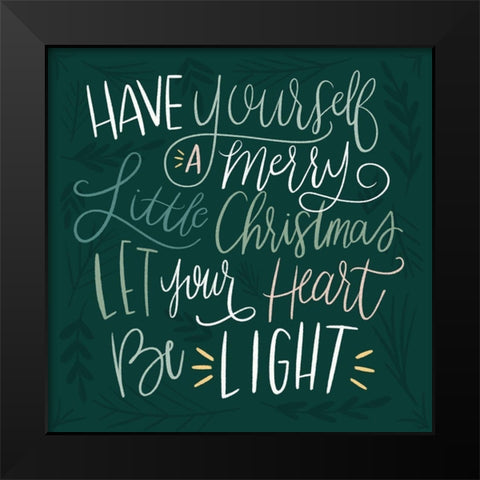 Be Light Color Black Modern Wood Framed Art Print by Louise, Gigi