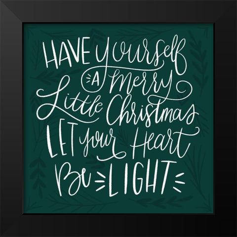 Be Light White Black Modern Wood Framed Art Print by Louise, Gigi