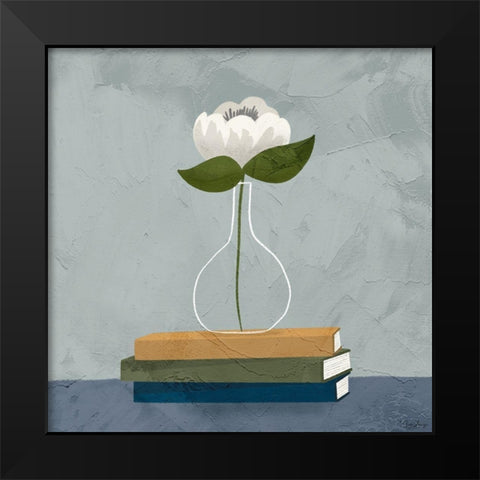 Flowers 2 Black Modern Wood Framed Art Print by Louise, Gigi