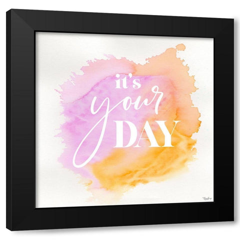 Your Day Black Modern Wood Framed Art Print with Double Matting by Louise, Gigi