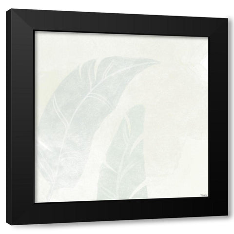 Alabaster Leaves 2 Black Modern Wood Framed Art Print with Double Matting by Louise, Gigi