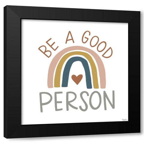 Good Person Fall Black Modern Wood Framed Art Print by Louise, Gigi