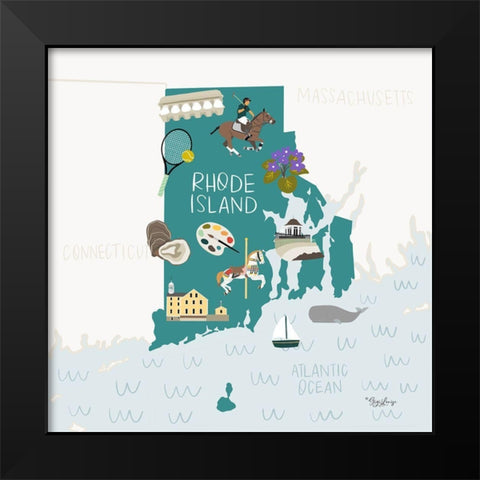 Rhode Island Black Modern Wood Framed Art Print by Louise, Gigi