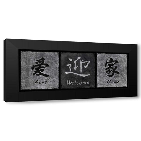 Grey Stone I Black Modern Wood Framed Art Print by Emery, Kristin