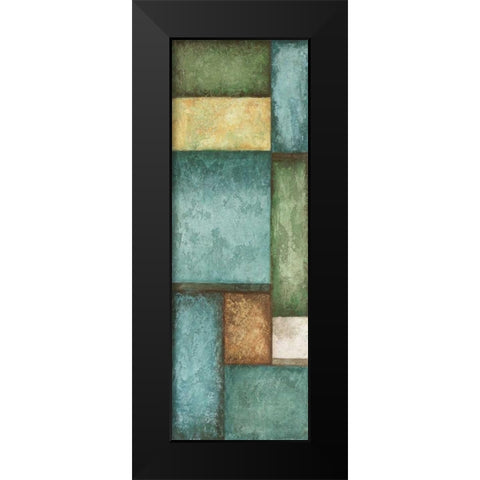 Rectangles Left Black Modern Wood Framed Art Print by Emery, Kristin