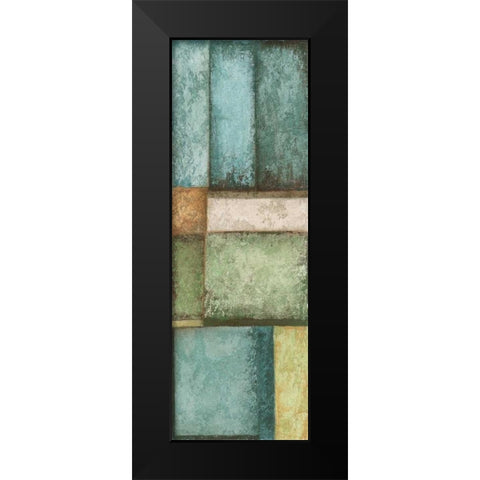 Rectangles Right Black Modern Wood Framed Art Print by Emery, Kristin