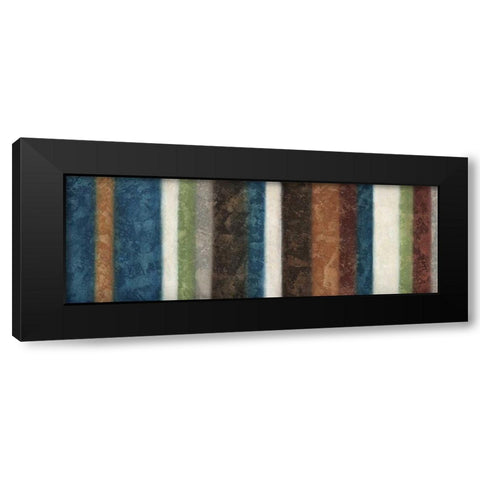 Morroccan Stripes I Black Modern Wood Framed Art Print with Double Matting by Emery, Kristin