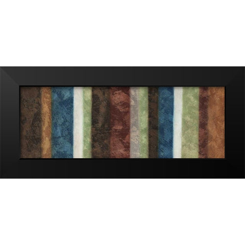 Morroccan Stripes II Black Modern Wood Framed Art Print by Emery, Kristin