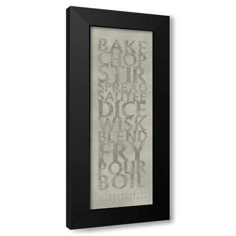 Kitchen List Black Modern Wood Framed Art Print by Emery, Kristin