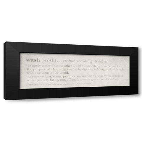 Definitions - Wash I Black Modern Wood Framed Art Print by Emery, Kristin