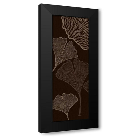 Dark Falling Flowers Black Modern Wood Framed Art Print by Emery, Kristin