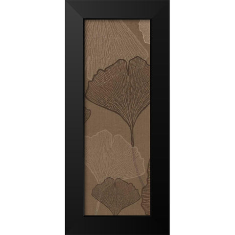 Falling Flowers II Black Modern Wood Framed Art Print by Emery, Kristin