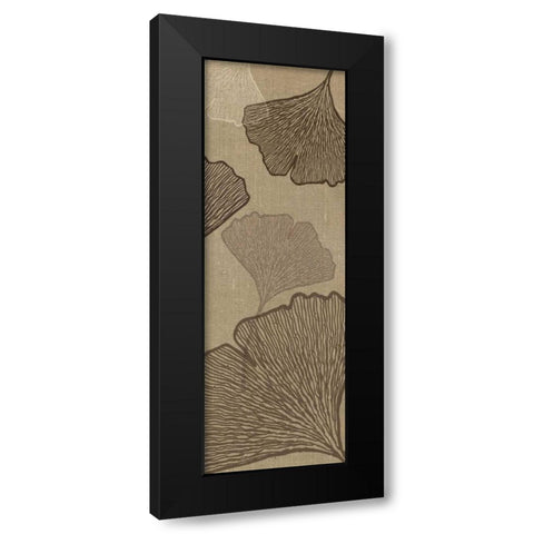 Falling Flowers II Black Modern Wood Framed Art Print with Double Matting by Emery, Kristin