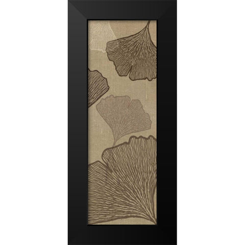 Falling Flowers II Black Modern Wood Framed Art Print by Emery, Kristin