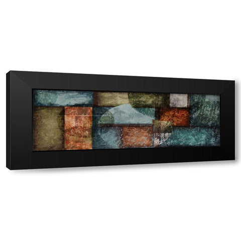 Rectangle Blue Velvet I Black Modern Wood Framed Art Print with Double Matting by Emery, Kristin