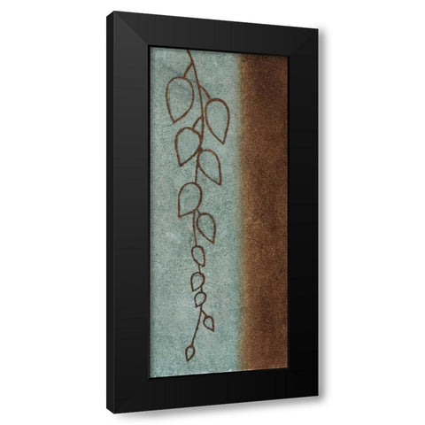 Cascading Leaves II Black Modern Wood Framed Art Print by Emery, Kristin