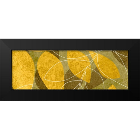 Leaves I Black Modern Wood Framed Art Print by Emery, Kristin