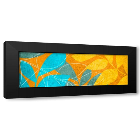 Leaves II Black Modern Wood Framed Art Print with Double Matting by Emery, Kristin