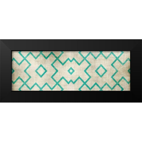 Pattern Black Modern Wood Framed Art Print by Emery, Kristin