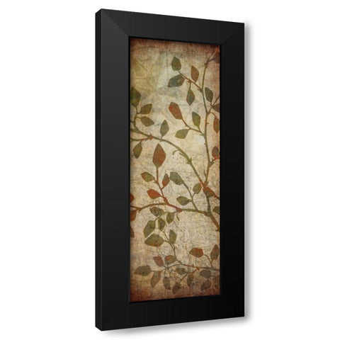 Leaves Map I Black Modern Wood Framed Art Print by Emery, Kristin