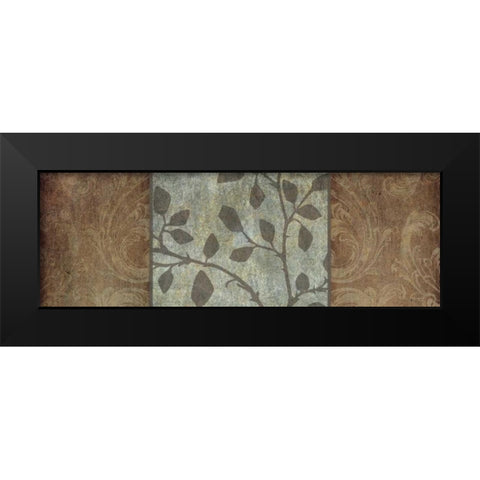 Rustic Leaves I Black Modern Wood Framed Art Print by Emery, Kristin