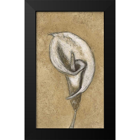 Lily II Black Modern Wood Framed Art Print by Emery, Kristin