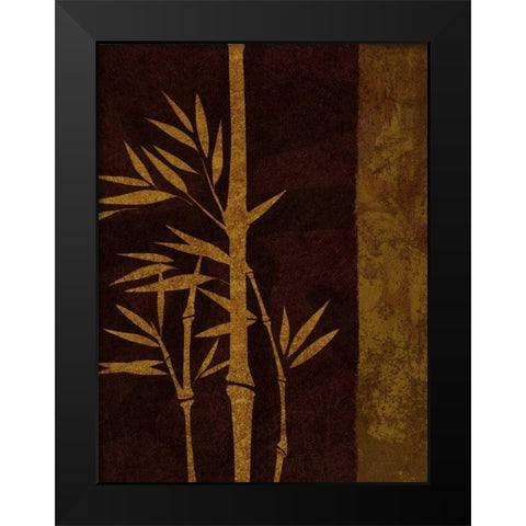 Deep Red Rectangle - Right Black Modern Wood Framed Art Print by Emery, Kristin