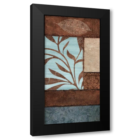 Simple Flow 1 Black Modern Wood Framed Art Print by Emery, Kristin