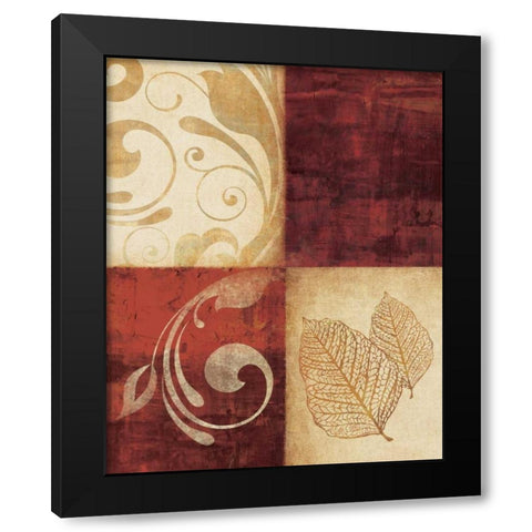 Red DÃ©cor by 4 Black Modern Wood Framed Art Print with Double Matting by Emery, Kristin