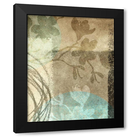 Paradise Moon VII Black Modern Wood Framed Art Print with Double Matting by Emery, Kristin