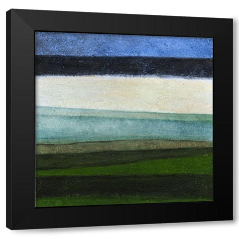 Stripes Right Black Modern Wood Framed Art Print by Emery, Kristin