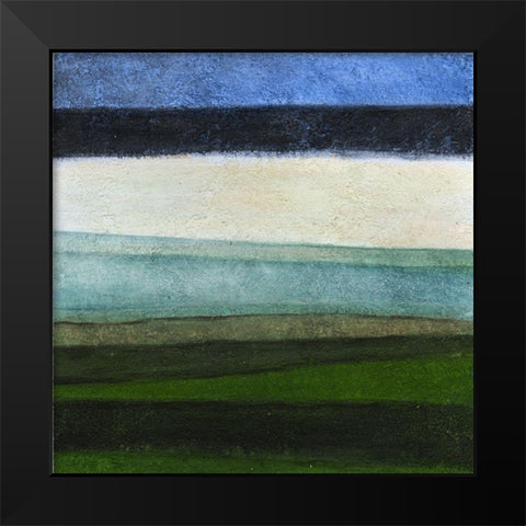 Stripes Right Black Modern Wood Framed Art Print by Emery, Kristin